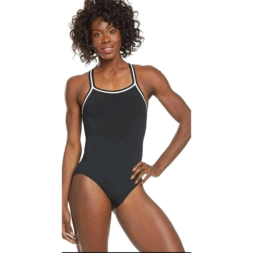 Dolfin Swimwear‎ Women's Chloroban Solid DBX Swimwear, Black, Size 30 New NWT